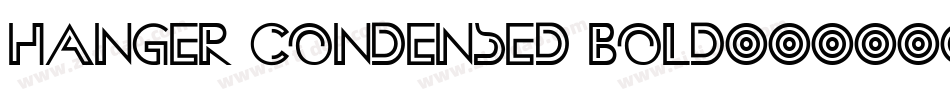 Hanger Condensed Bold字体转换